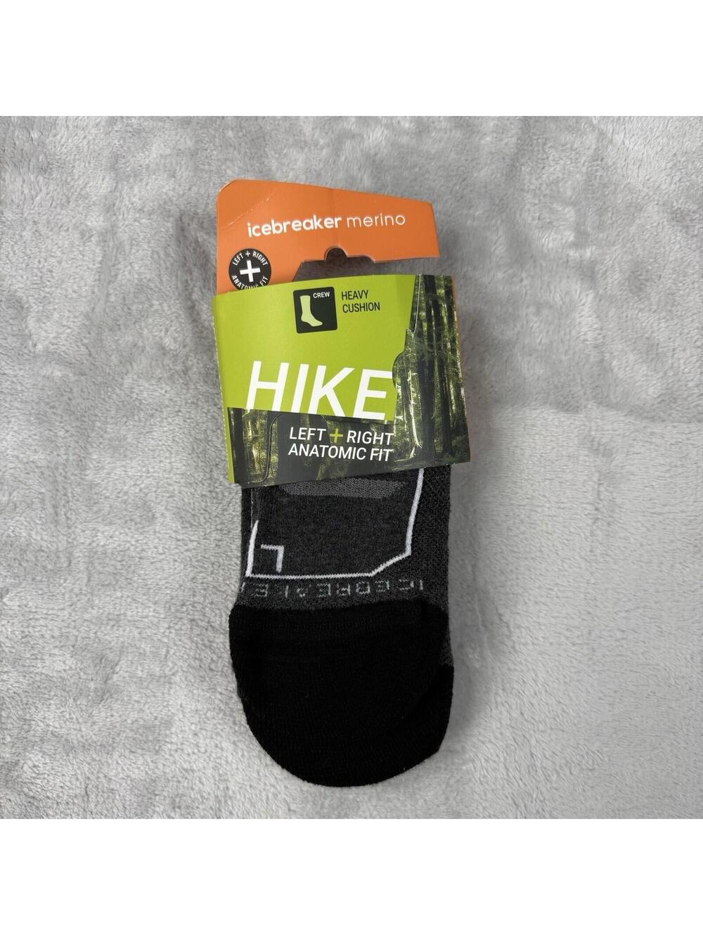 Icebreaker Men Lifestyle Hike Crew Socks Heavy Cushion Merino Wool Outdoor W-MD